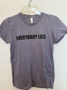 House MD Everybody Lies fitted gray women’s tshirt